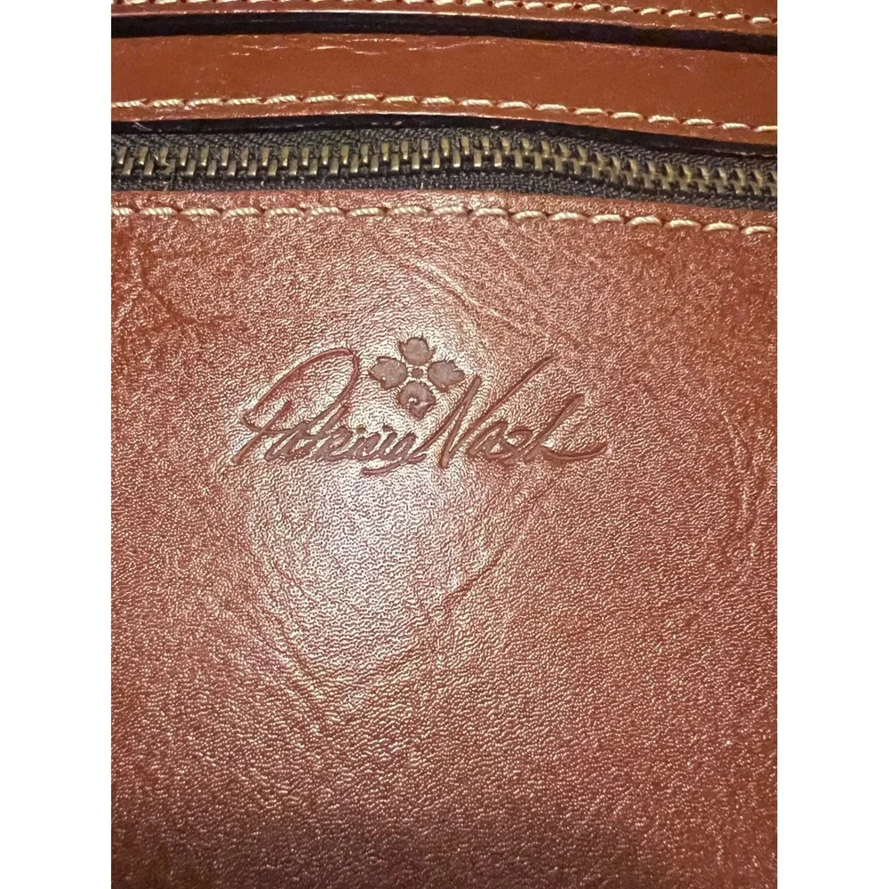 Patricia Nash Tooled Leather Midi Tech Portfolio Florence Tan A81207 NEW